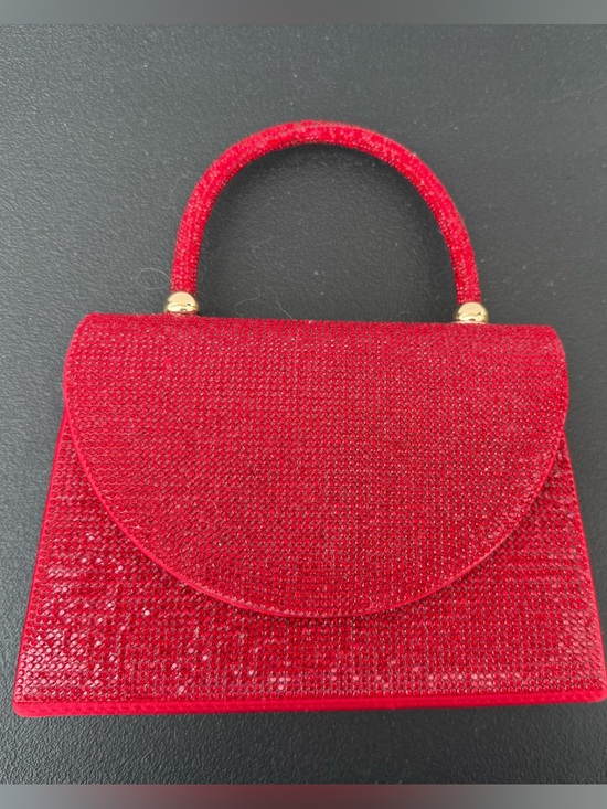 Da’margeaux Handbags - New De’Margeaux Sparkling Red Mini Top-Handle Evening Bag Purse